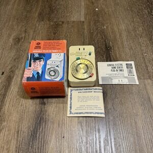 Vintage GE Home Sentry Variable‎ Plug-In Timer Unopened New 1970s 8133-002
